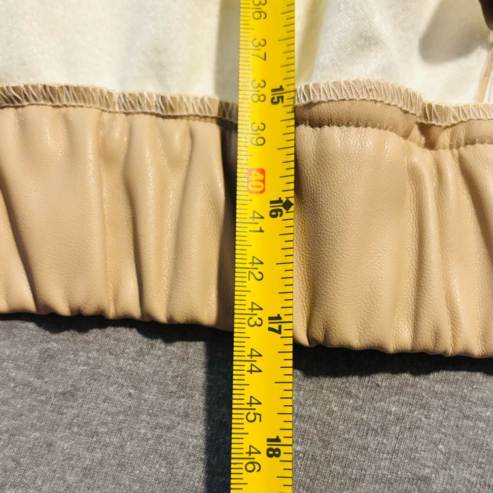 Fashion Nova Tan Boxy Cropped Button Down Shirt - Picture 13 of 15